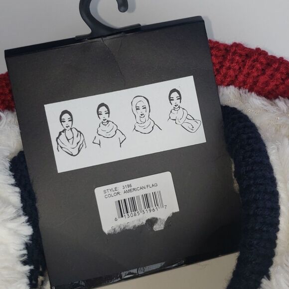 Modena Patriotic Wrap Scarf - Picture 2 of 4